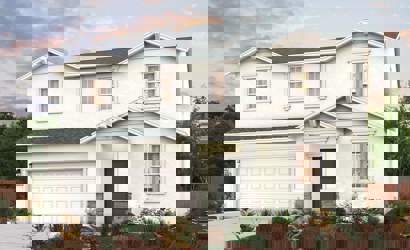 A house with a garage.