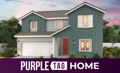 A house with a garage.