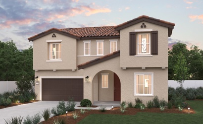 A house with a garage.