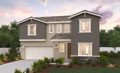 A house with a garage.