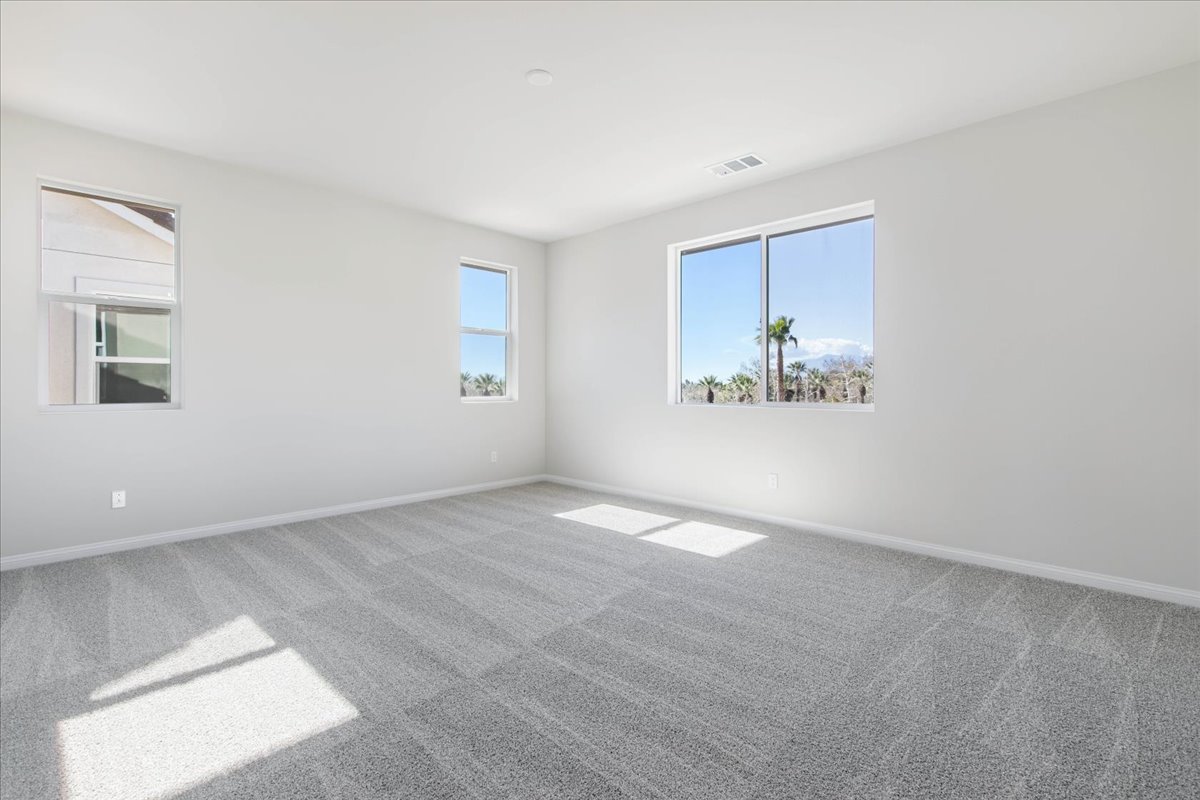 A room with windows.