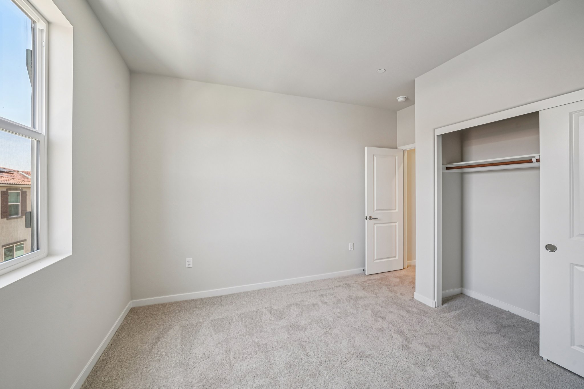 A room with white walls.