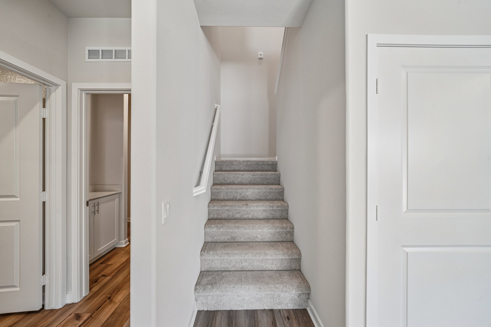 A staircase in a house.