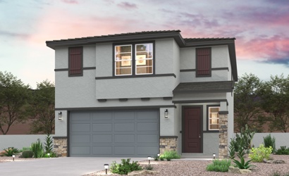 A house with a garage.