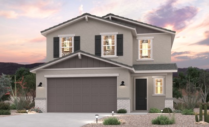 A house with a garage.