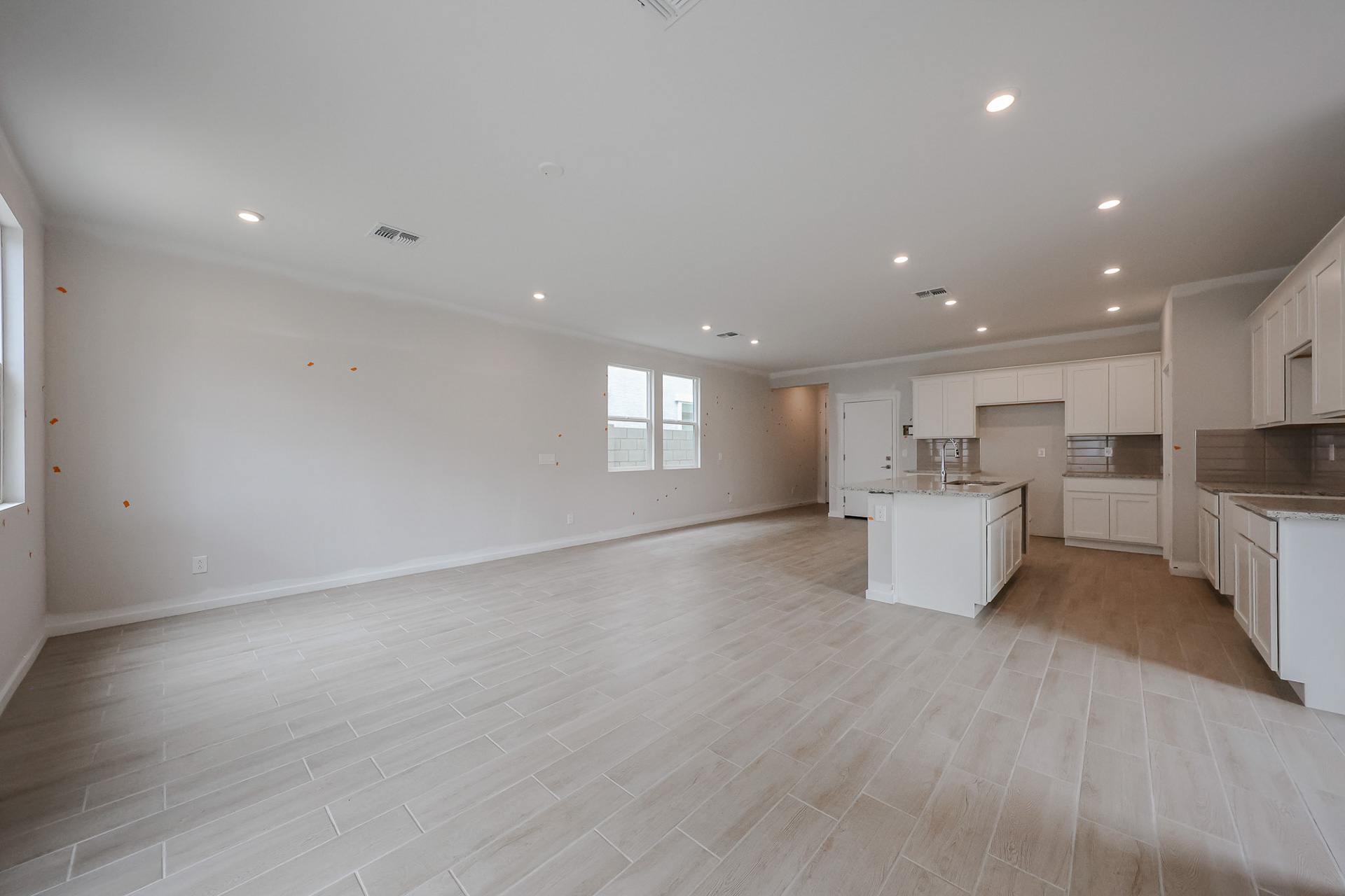 A large empty kitchen.
