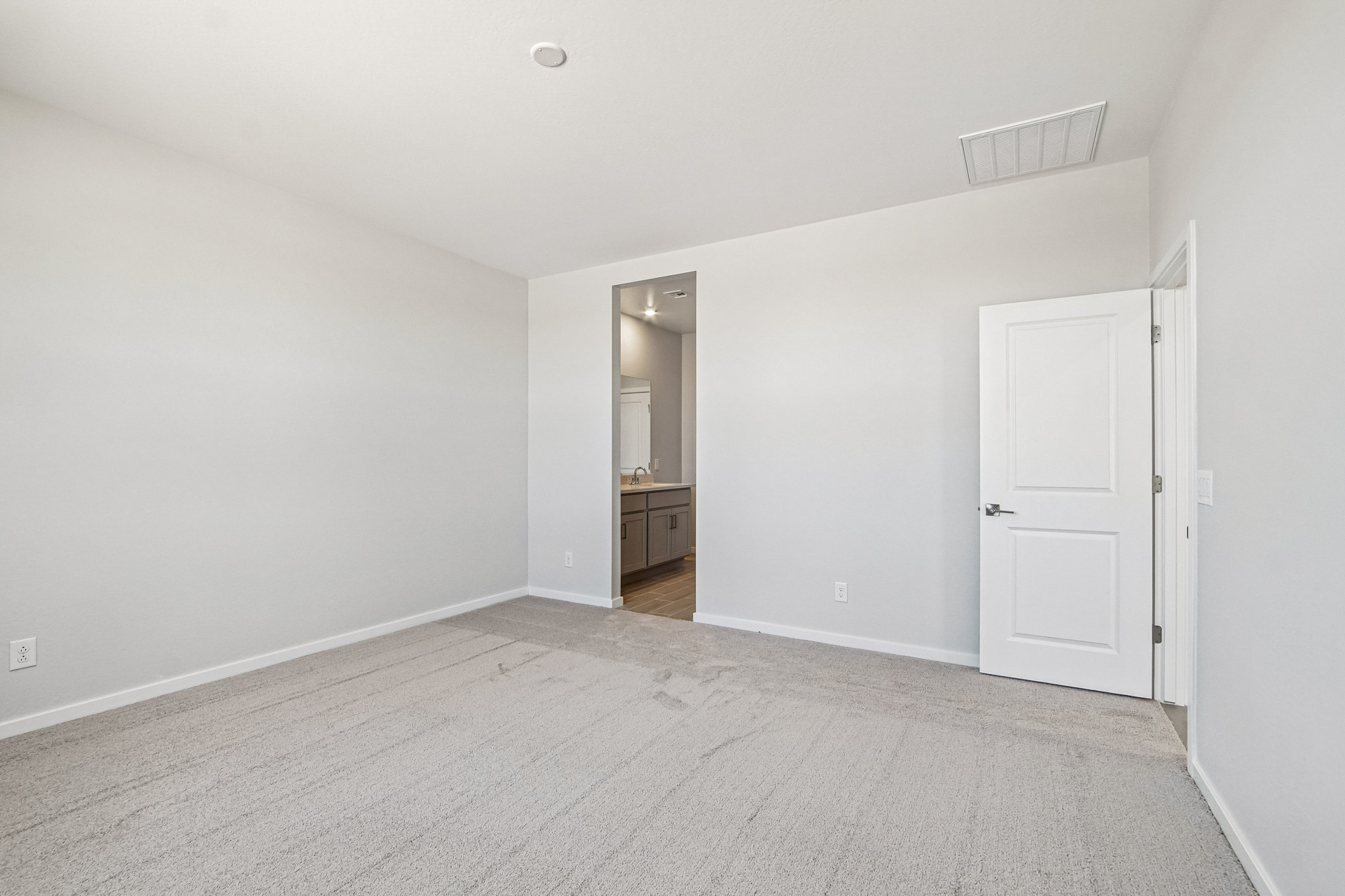 A room with white walls.