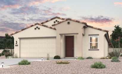 A house with a garage.