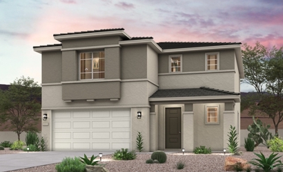 A house with a garage.