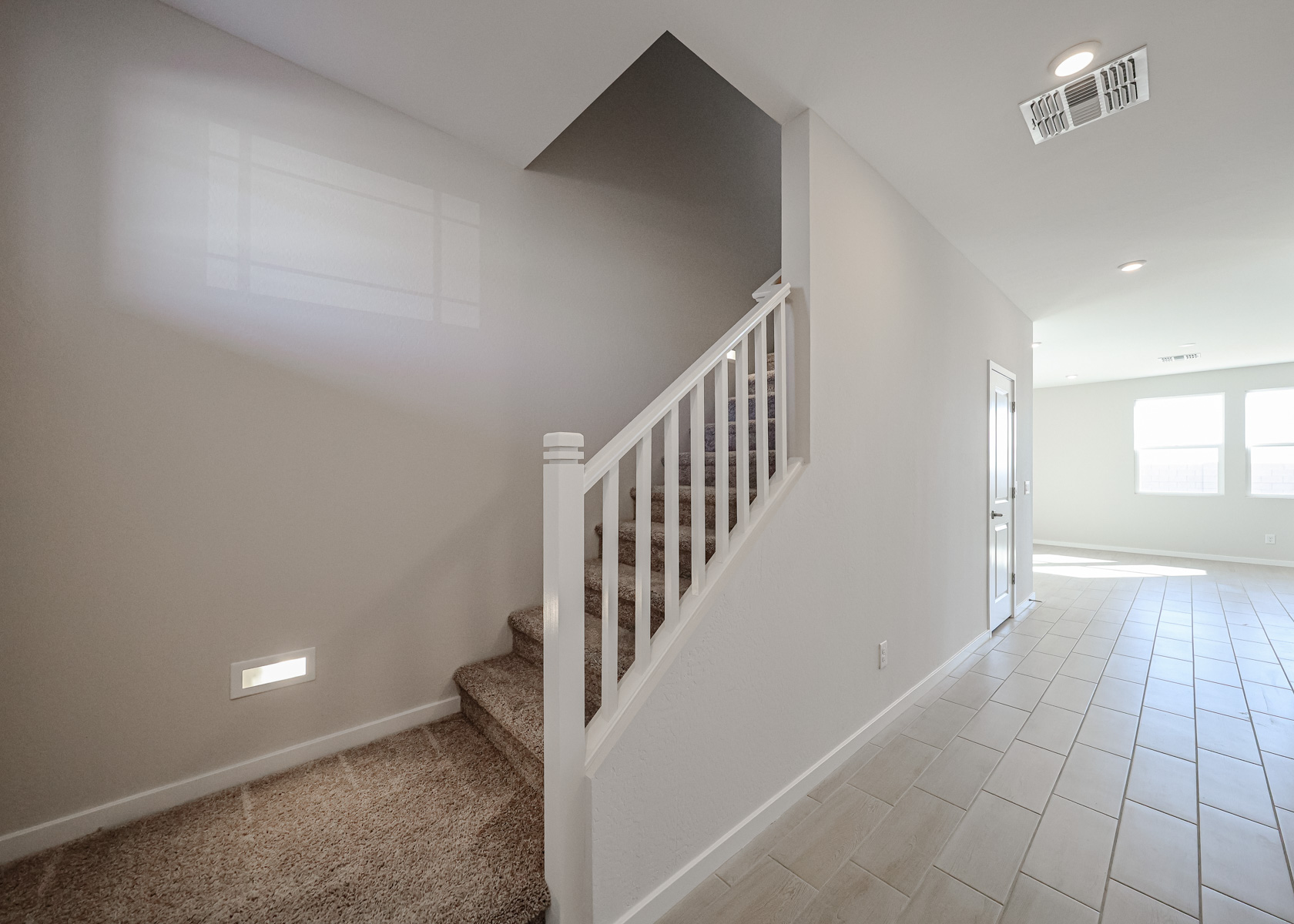 A staircase in a house.