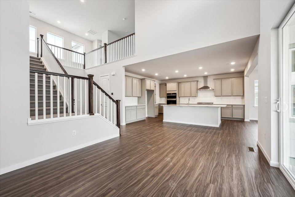 A large empty house.