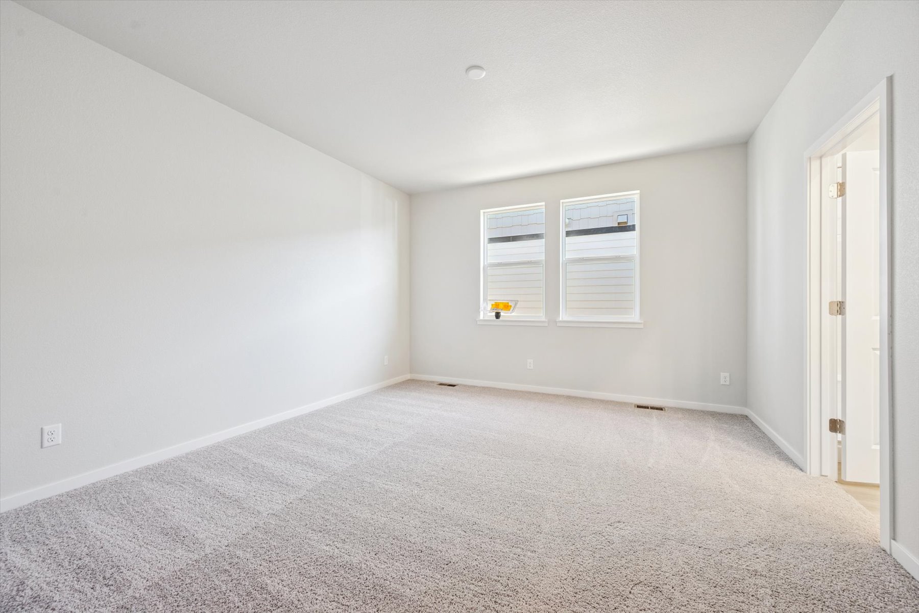 A room with white walls.