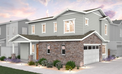 A house with a garage.