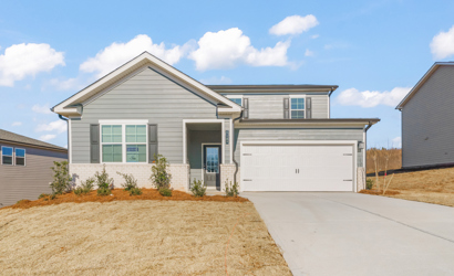 A house with a garage.