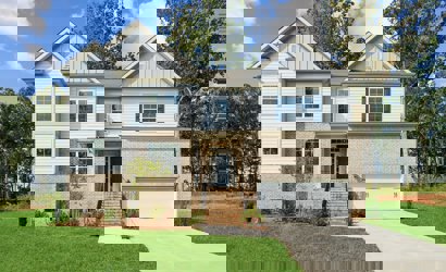 A house with a driveway.