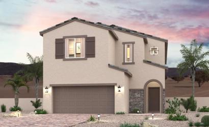 A house with a garage.