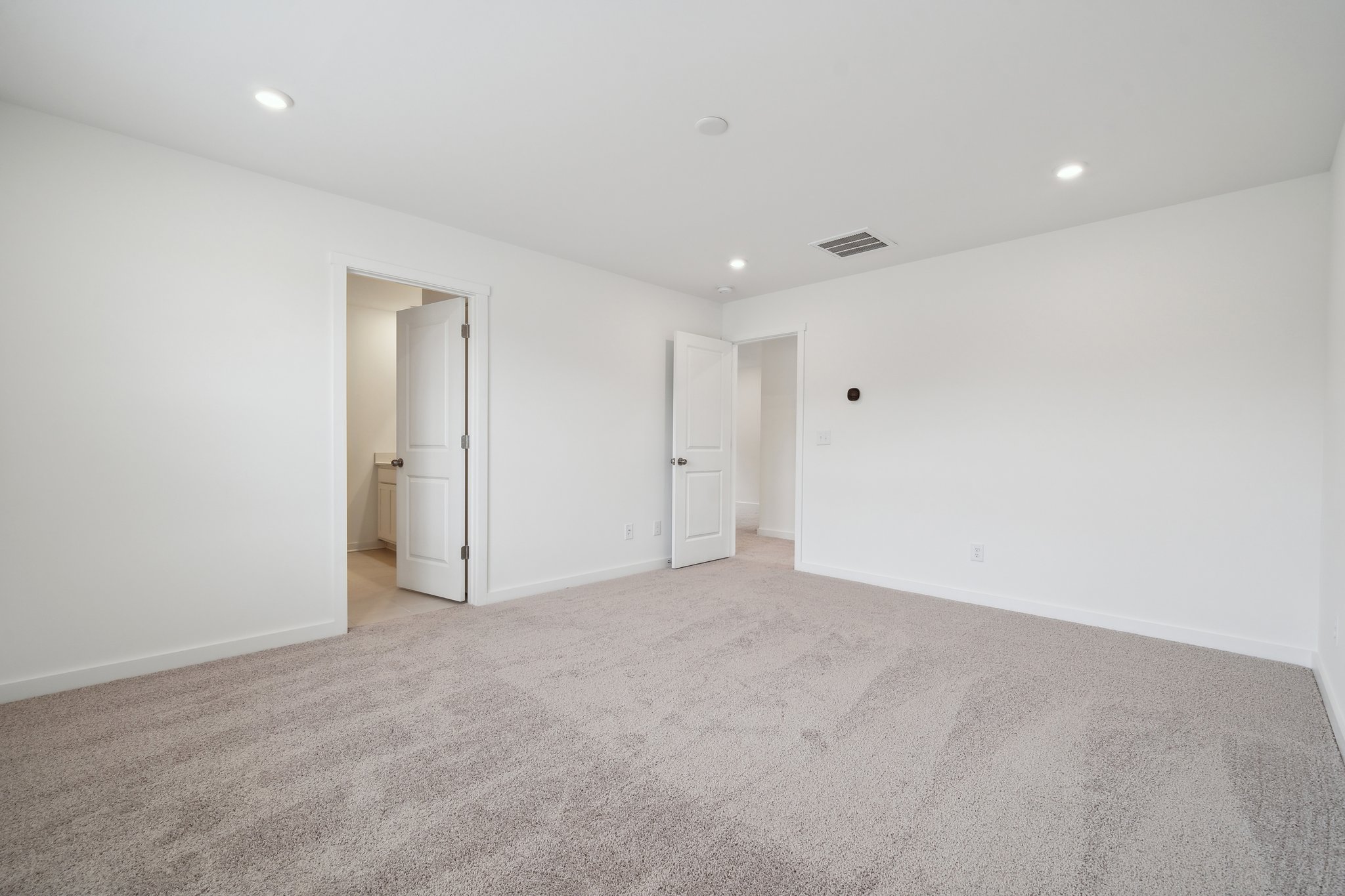 A room with white walls.