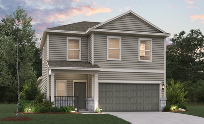 A house with a garage.