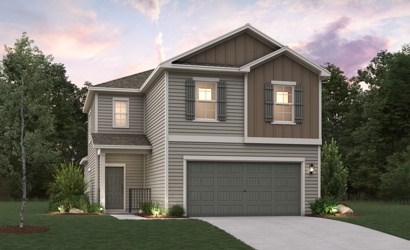 A house with a garage.