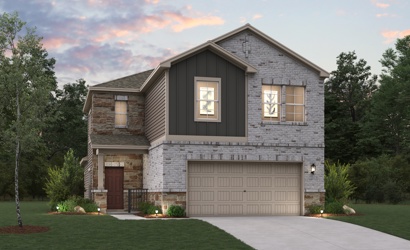 A house with a garage.