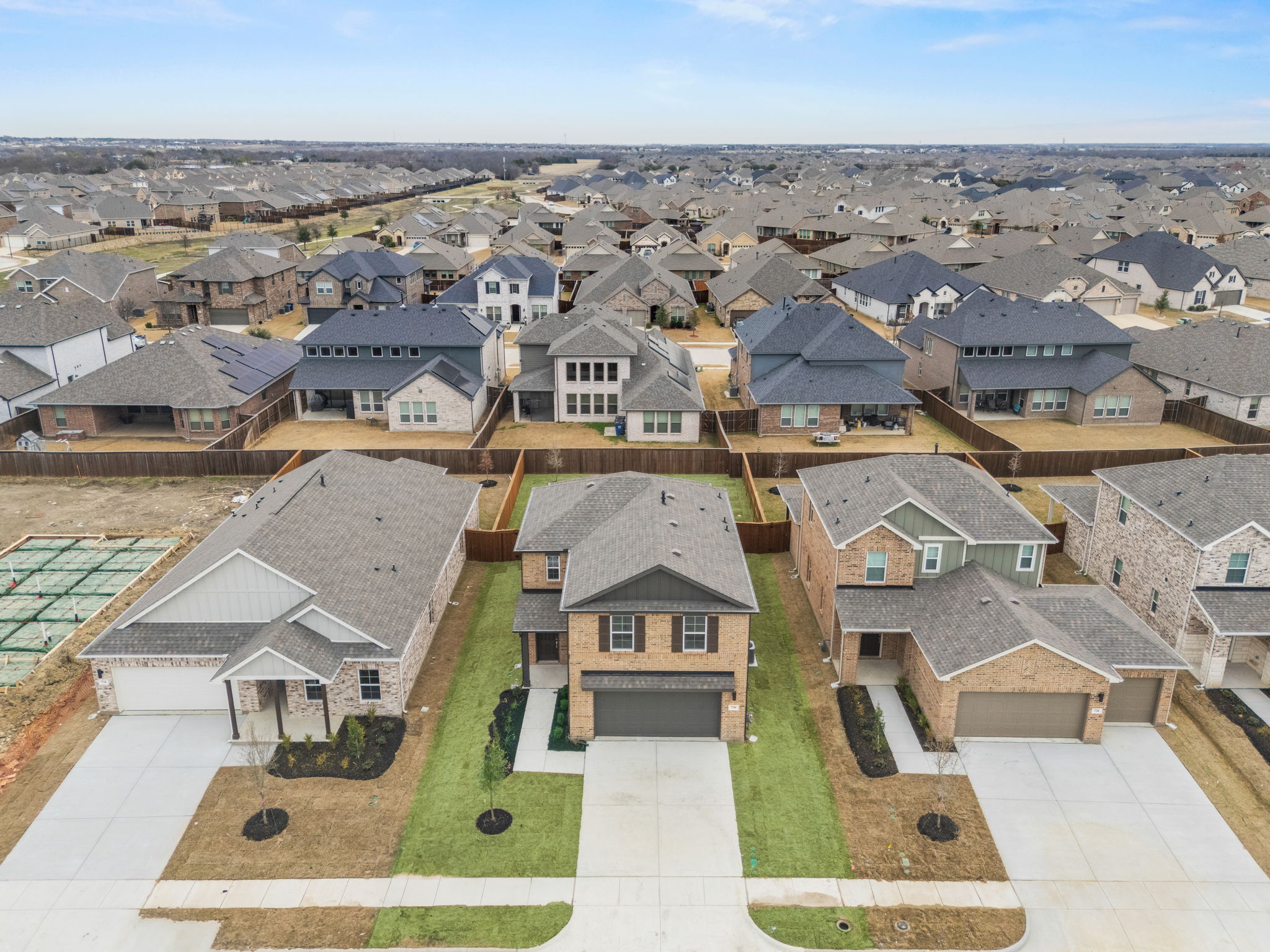 A group of houses.