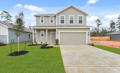 A house with a driveway.