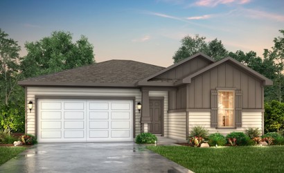 A house with a garage.