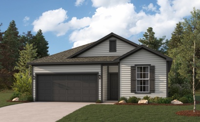 A house with a garage.