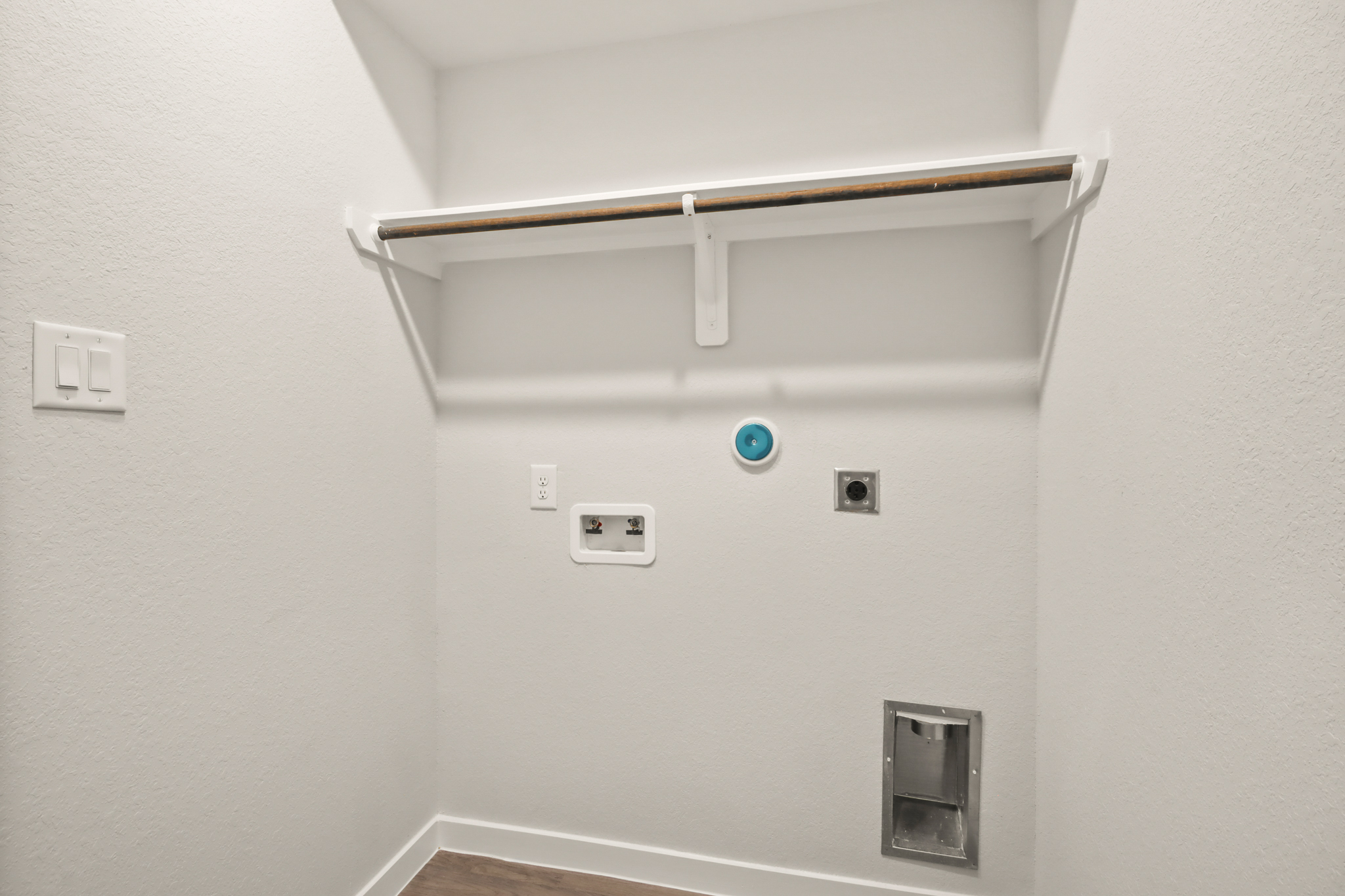 A light fixture on a wall.