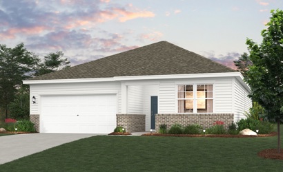 A house with a garage.