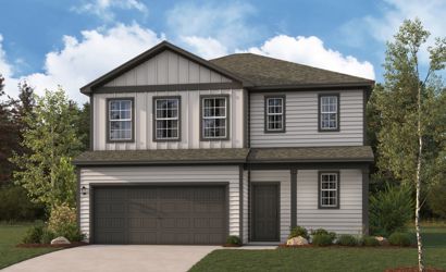 A house with a garage.