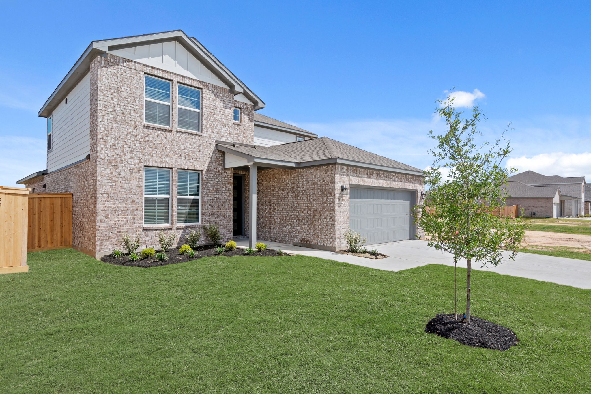A house with a large yard.