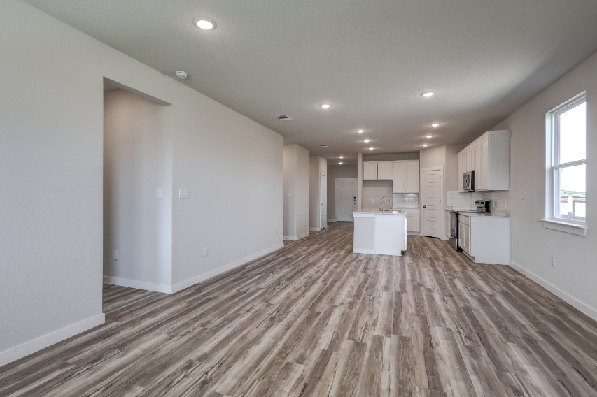 A room with white walls.