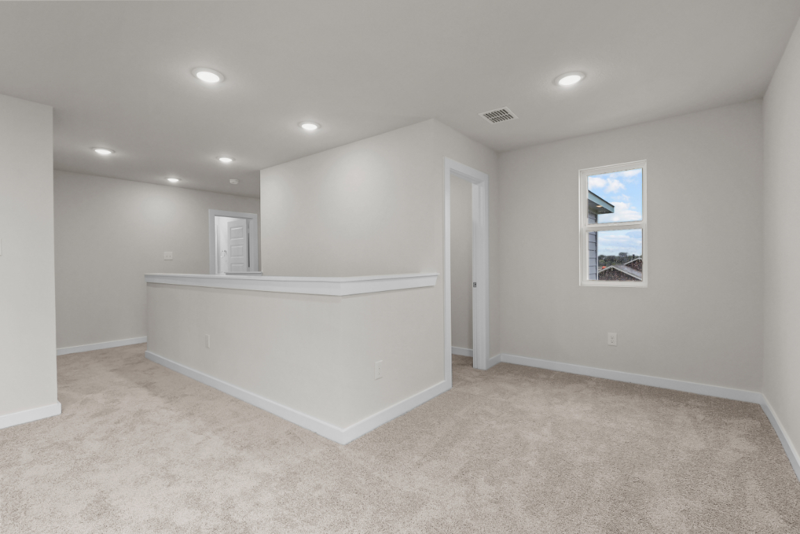 A room with white walls.