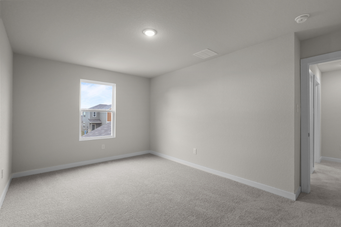 A room with a window.