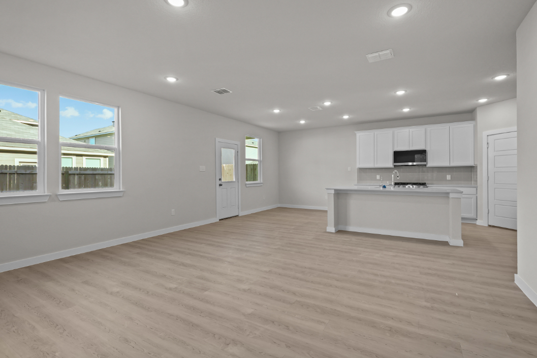 A large empty kitchen.