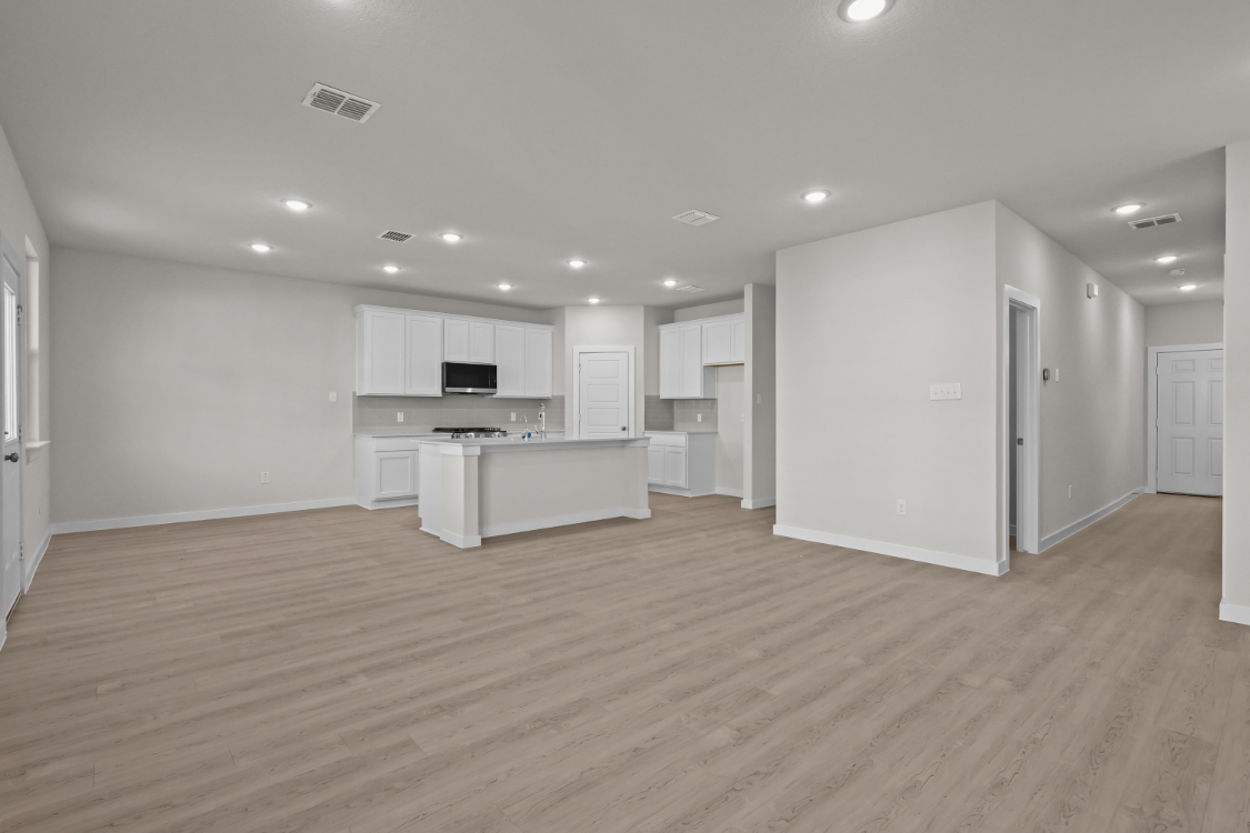 A large empty kitchen.