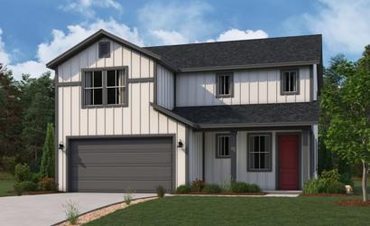 A house with a garage.