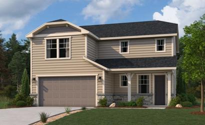 A house with a garage.