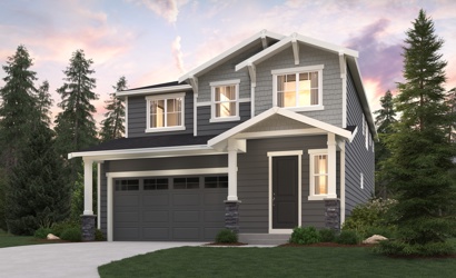 A house with a garage.