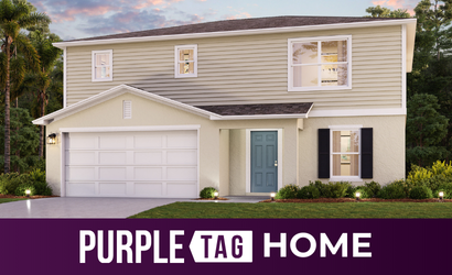 A house with a garage.