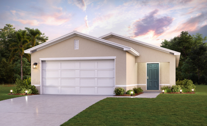 A house with a garage.